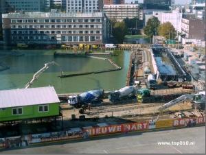 Markthal stort onderwaterbeton