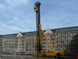 Eerste paal Timmerhuis Rotterdam