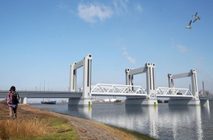 Botlekbrug geopend, eind 2015 geheel gereed