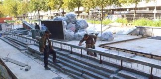Bouw skatepark Westblaak